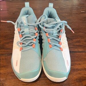 K-Swiss Ultrashot 3 (W) (White/Nile Blue) size 11